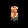 rose gold acrylic drip tip rose gold foil