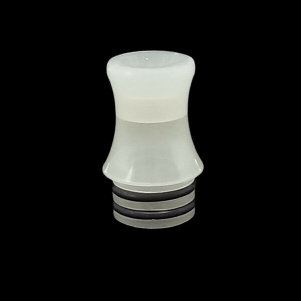 smoky white acrylic drip tip