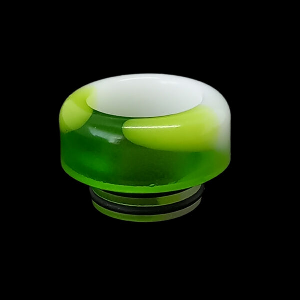 clear green white acrylic drip tip chub d